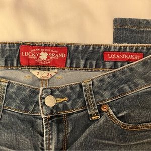 Lucky Brand Lola straight ankle jeans